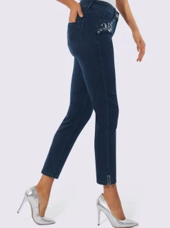 Jean 5 poches denim ultra-extensible avec effet modelant