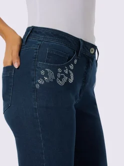Jean 5 poches denim ultra-extensible avec effet modelant