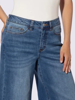 Jean 5 poches jambes larges mode