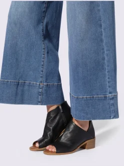 Jean 5 poches jambes larges mode