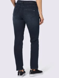 Jean slim en coton et poches