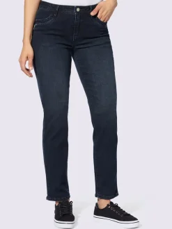 Jean slim en coton et poches