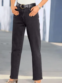 Jean taille élastique avec passants