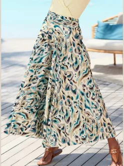 Jupe-culotte jambes extra-larges, style jupe