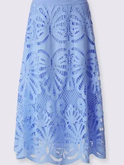 Jupe en dentelle doublure en viscose de qualité