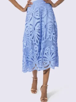Jupe en dentelle doublure en viscose de qualité