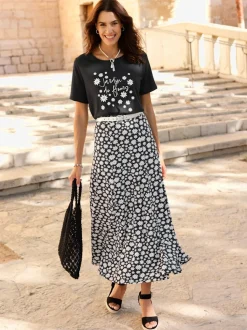 Jupe en jersey 95% viscose (ecovero)