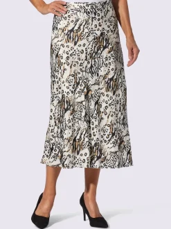 Jupe en satin satin mat élégant