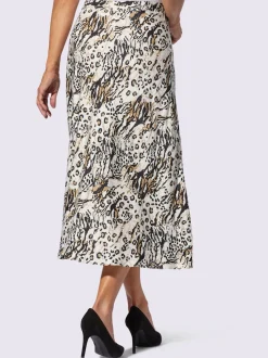 Jupe en satin satin mat élégant