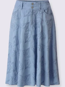 Jupe à panneaux lyocell (tencel)