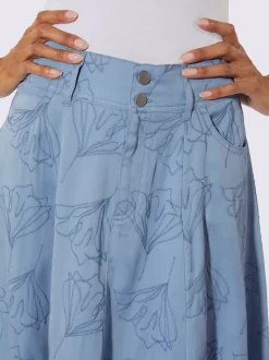 Jupe à panneaux lyocell (tencel)