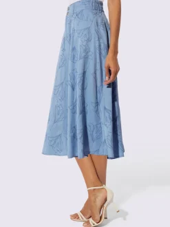 Jupe à panneaux lyocell (tencel)