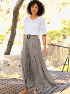 Jupe à panneaux 45% viscose