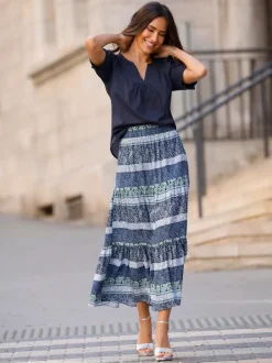 Jupe viscose douce et fluide