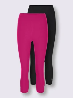 Legging 3/4 jersey fin