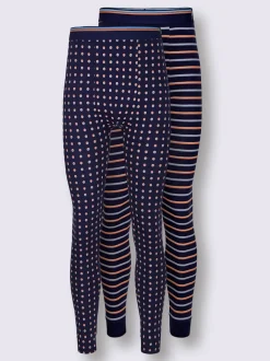 Legging long côtes fines
