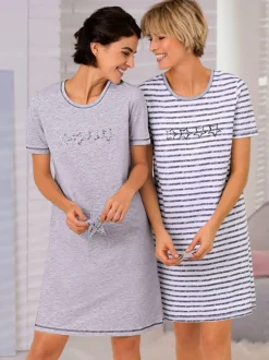 Lot de 2 chemises de nuit femme