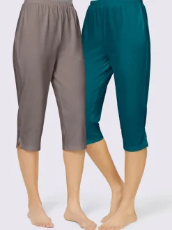 Lot de 2 pantalons corsaires en jersey doux