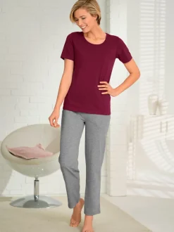Lot 2 pantalons style décontracté taille élastique