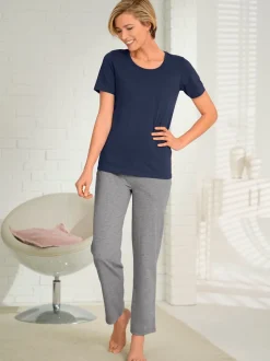 Lot 2 pantalons style décontracté taille élastique