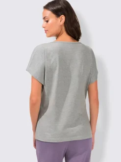 Lot 2 t-shirts unis basiques col rond manches courtes