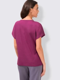 Lot 2 t-shirts unis basiques col rond manches courtes
