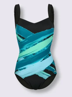 Maillot de bain aspect croisé coloré