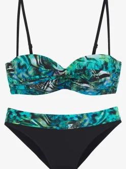 Maillot de bain bandeau à armatures design tendance