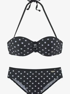 Maillot de bain bandeau à armatures design tendance