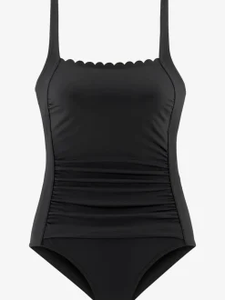 Maillot de bain double bordure cocotte, couleurs contrastées
