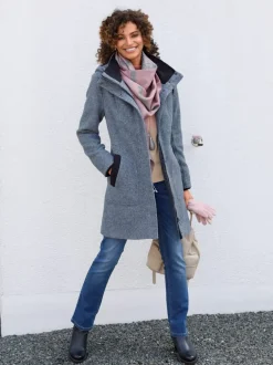 Manteau court ultra-doux et chaud