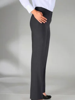 Pantalon costume effet ventre plat ceinture élastique au dos