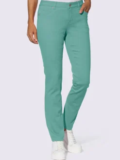 Pantalon coton à 5 poches et passants