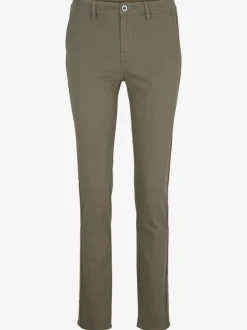 Pantalon coupe droite avec ceinture glissière et poches fendues