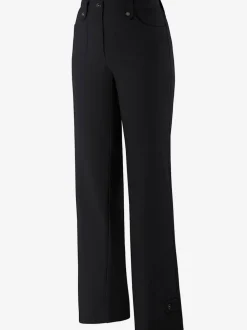 Pantalon coupe droite détails boutonnés