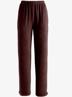 Pantalon décontracté effet velours