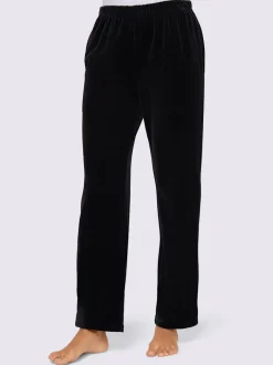 Pantalon décontracté effet velours