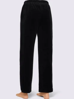 Pantalon décontracté effet velours
