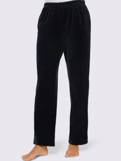 Pantalon décontracté effet velours