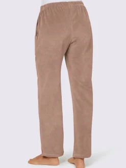 Pantalon décontracté effet velours