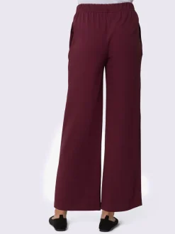 Pantalon de loisirs à ceinture élastique et jambes larges