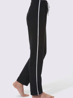 Pantalon de loisirs à cordon à nouer gratté et passepoil latéral