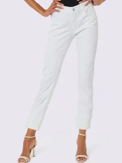Pantalon 7/8 denim ultra-extensible avec effet modelant