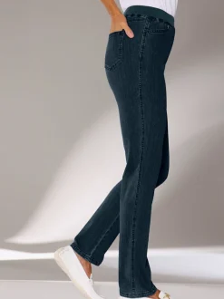 Pantalon droit classique avec ceinture élastique