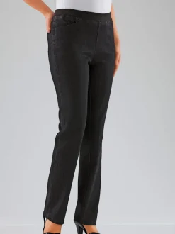 Pantalon droit classique avec ceinture élastique
