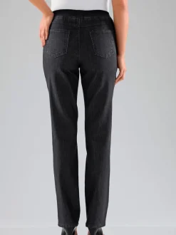 Pantalon droit classique avec ceinture élastique
