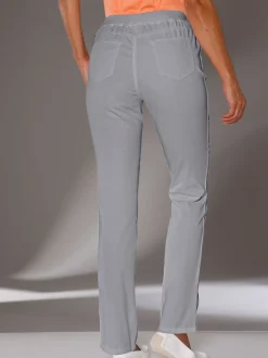 Pantalon droit classique avec ceinture élastique