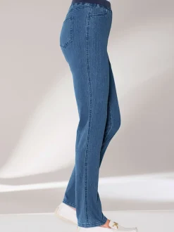 Pantalon droit classique avec ceinture élastique