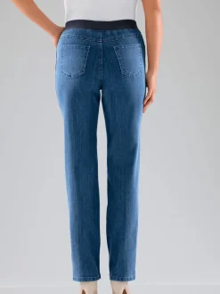 Pantalon droit classique avec ceinture élastique