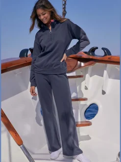 Pantalon détente large pantalon molletonné avec nervures sur l'avant de la jambe